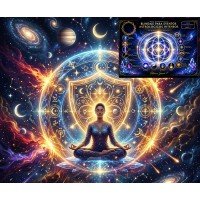 Curso Online de Mesa Radiónica de Blindaje para Eventos Astrológicos Intensos - Colección  Escudos de Luz Cósmica - Mesa 1 de 6